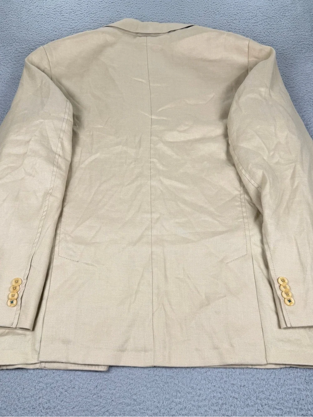 Tommy Bahama Mahalo Bay IslandZone Blazer Mens L Beige Linen Blend Unstructured